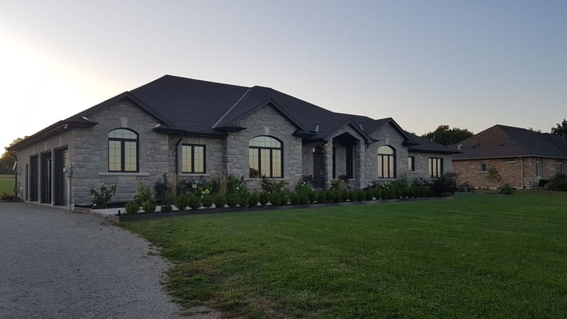 European style eavestrough installation custom leaf guard system Toronto