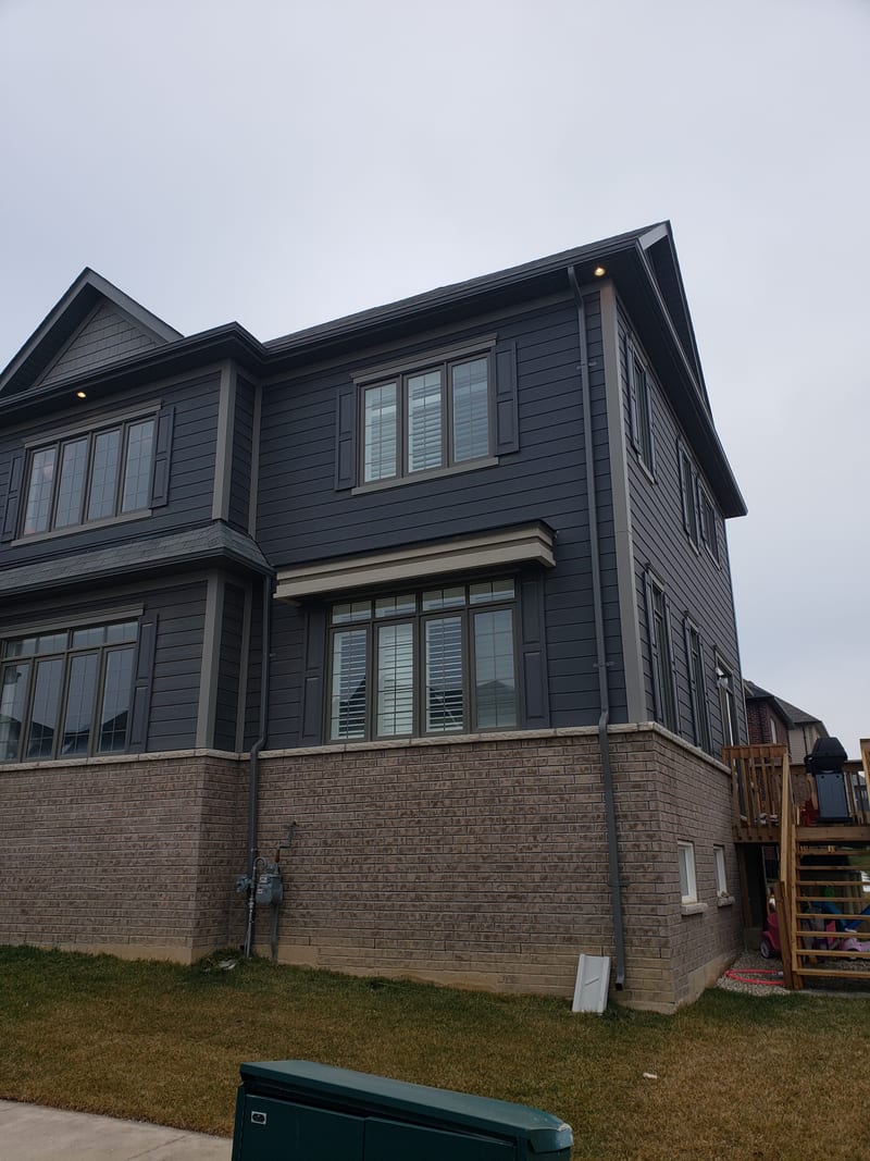Complete exterior renovation eavestrough siding Toronto GTA professional installation